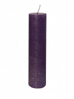 Свеча пеньковая цветная фиолетовая 60*215 мм